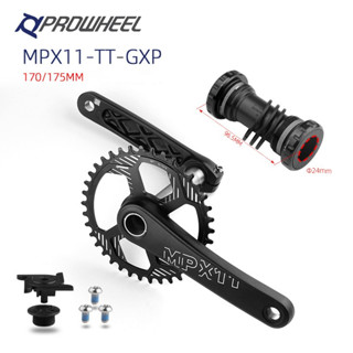 Prowheel ชุดจานหน้าจักรยานเสือภูเขา GXP 170 มม. 175 มม. 28T 30T 32T 34T 36T 38T พร้อมกะโหลกจักรยาน