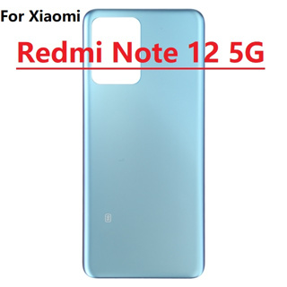 เคสแบตเตอรี่ ด้านหลัง ลายโลโก้ และกาว แบบเปลี่ยน สําหรับ Xiaomi Redmi Note 12 5G