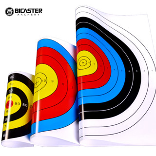 Bicaster กระดาษเป้ายิงธนู 40x40 ซม. 60x60 ซม. 10 ชิ้น