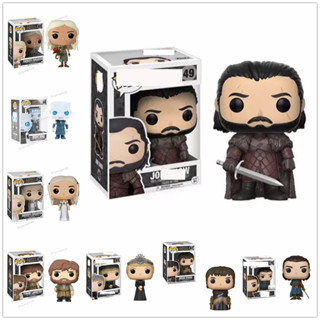 FUNKO ฟิกเกอร์ Game of Thrones Jon Daenerys Black Dragon Night King Figuras De Brinquedo ของเล่นสําหรับเด็ก