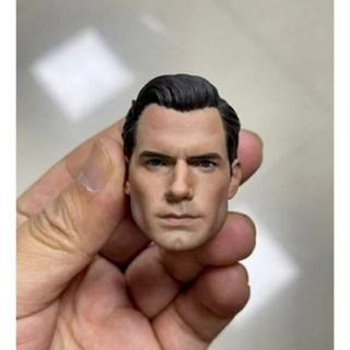 ฟิกเกอร์ 1/6 Superman Henry Cavill Head Sculpt แกะสลักตัวผู้ 12 นิ้ว