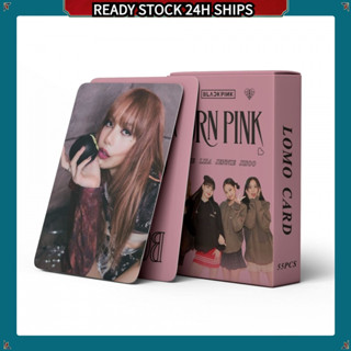 B&amp;P 55pcs/box blackpink photocard โฟโต้การ์ด JISOO Blackpink 2023 55 ชิ้น ต่อกล่อง