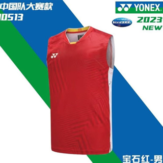 Yonex2023 เสื้อกีฬาแบดมินตัน แขนสั้น ระบายอากาศ แห้งเร็ว สําหรับผู้ชาย และผู้หญิง