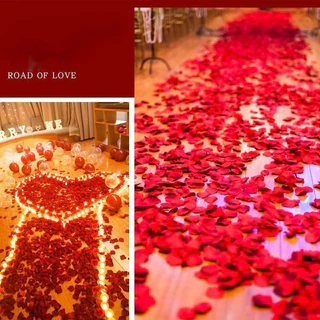 กลีบดอกไม้ปลอม สีชมพู 1,000 สี สําหรับตกแต่งงานแต่งงาน 1,000 ชิ้น