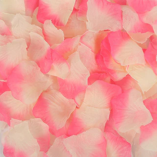 กลีบดอกไม้ปลอม สีชมพู 1,000 สี สําหรับตกแต่งงานแต่งงาน 1,000 ชิ้น