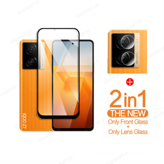 ฟิล์มกระจก IQOO Z7 5G กระจกนิรภัย HD ป้องกันหน้าจอ สำหรับ (CDO) IQOO Z7X 5G Z7 5G ฟิล์มกระจกกันเลนส์กล้อง &amp; ฟิล์มหลัง