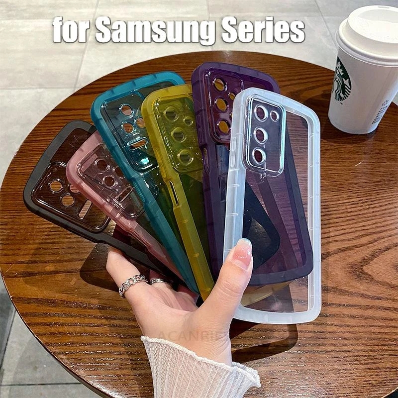 เคสซิลิโคนใส กันกระแทก สําหรับ Samsung Galaxy s24 S22 S23 Ultra S21 Plus S 23 22 21 A 34 54