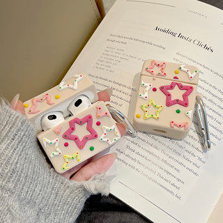 เคสหูฟังซิลิโคน รูปดาวห้าเหลี่ยม สําหรับ AirPods Pro 2 AirPods 1 2 3