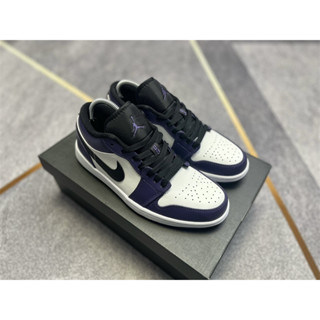 Airjordan 1 aj1 retro low top Navy (2004) รองเท้ากีฬา รองเท้าวิ่งลําลอง สีขาว สีฟ้า สําหรับผู้ชาย และผู้หญิง