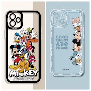 เคสโทรศัพท์มือถือ TPU นิ่ม แบบใส ลายการ์ตูนมิกกี้เมาส์ สําหรับ IPhone 14 13 12 11 Pro Max 14 Plus 13 12 Mini 6 6s 7 8 Plus XR X XS Max