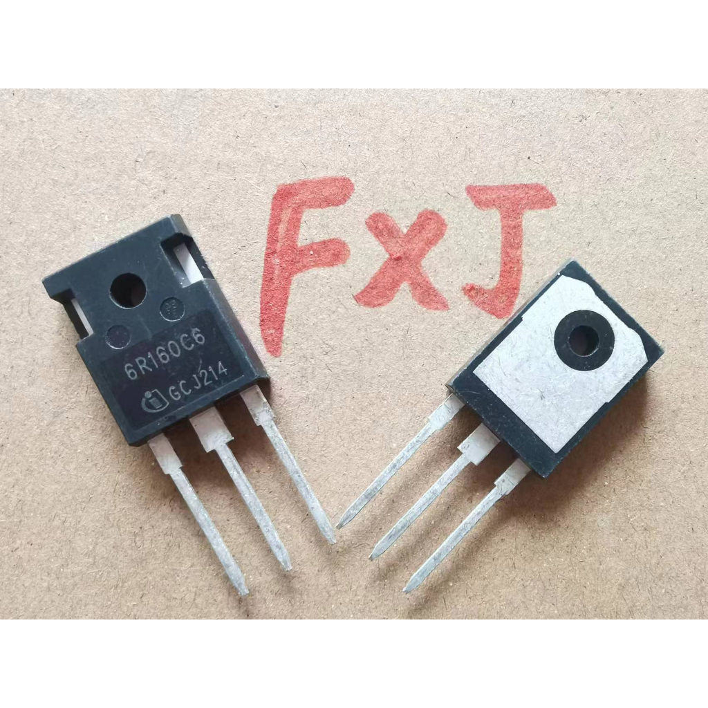 ((5 ชิ้น) IPW60R160C6 Field Effect Tube 6R160C6 ยี่ห้อใหม่นําเข้าพร้อมสต็อก TO-247 650V 70A