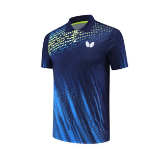 ใหม่ เสื้อแขนสั้น ลายผีเสื้อ แบบแห้งเร็ว สําหรับเล่นปิงปอง Zhendong Zhang Jike 2023