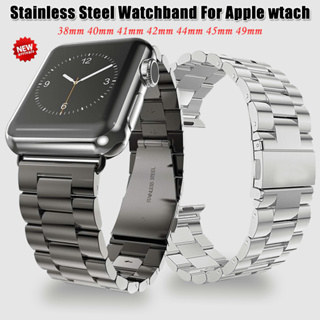 ราคาสายนาฬิกาข้อมือสเตนเลส สําหรับ Apple Watch 8 7 6 5 4 3 2 1 49 มม. 38 มม. 42 มม. iwatch 40 มม. 44 มม. 45 มม.