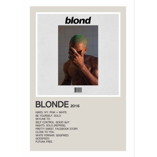 โปสเตอร์อัลบั้ม Blonde - Frank Ocean A3 A4