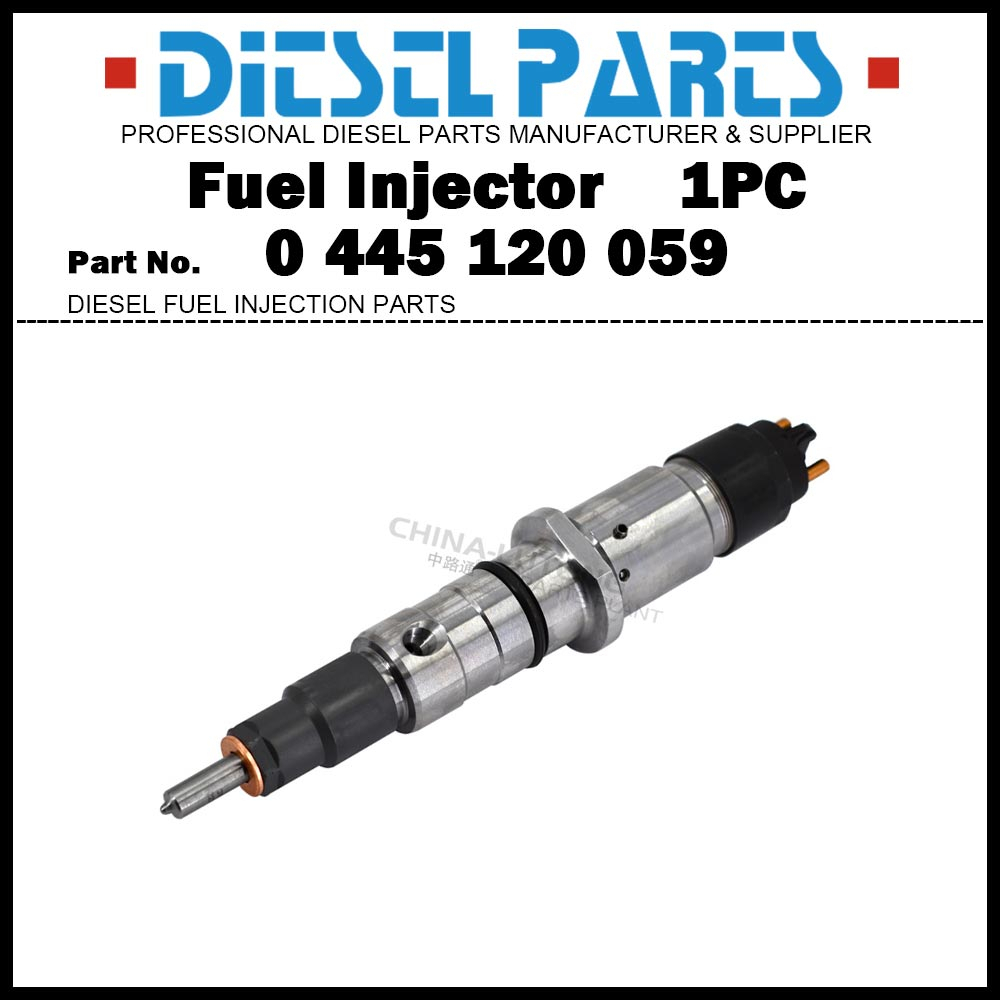 หัวฉีดน้ํามันเชื้อเพลิงดีเซล 0445120059 6754-11-3010 สําหรับ Komatsu PW180-7E0 PW200-7E0 PW220-7E0 P