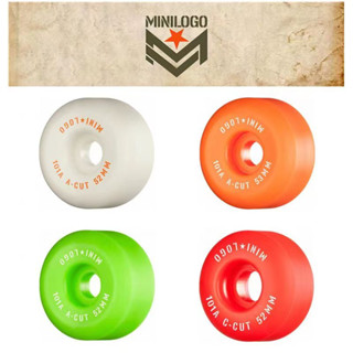 Minilogo WHEEL RODA ล้อสเก็ตบอร์ด ล้อแอคชั่น 90A 95A101A ล้อภูมิประเทศ รอบด้าน A CUT WHEEL C CUT WHEEL 4 ชิ้น