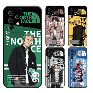 เคส SAMSUNG A24 A14 A34 A54 A11 M11 4G 5G A51 A30 A20 A71 A70 A70SS A70 A70S 4g 5g โทรศัพท์มือถือแบบนิ่ม ผิวด้าน ลายวันพีซ ลูฟี่ โซโร โซจิ สีดํา สําหรับ