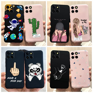 เคสโทรศัพท์มือถือ ซิลิโคนนิ่ม ลายนักบินอวกาศ สีดํา สําหรับ Infinix Smart 6 HD 6.6 นิ้ว Smart 6HD X6512