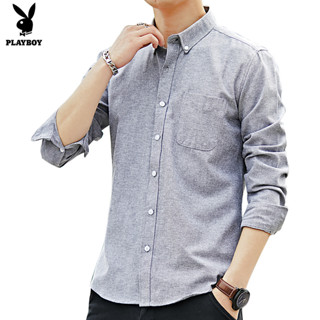 เสื้อเชิ้ตแขนยาวลําลอง ใส่ข้างนอก แฟชั่นสําหรับผู้ชาย