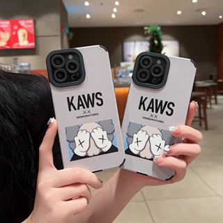 เคสโทรศัพท์มือถือ tpu นิ่ม ลายการ์ตูนโลโก้ kaws แฟชั่นสตรีท สําหรับ iPhone14 14pro 14promax iPhone13 13pro 13promax iPhone12 12pro 12promax iPhone11 11promax x xs xr xsmax 7plus