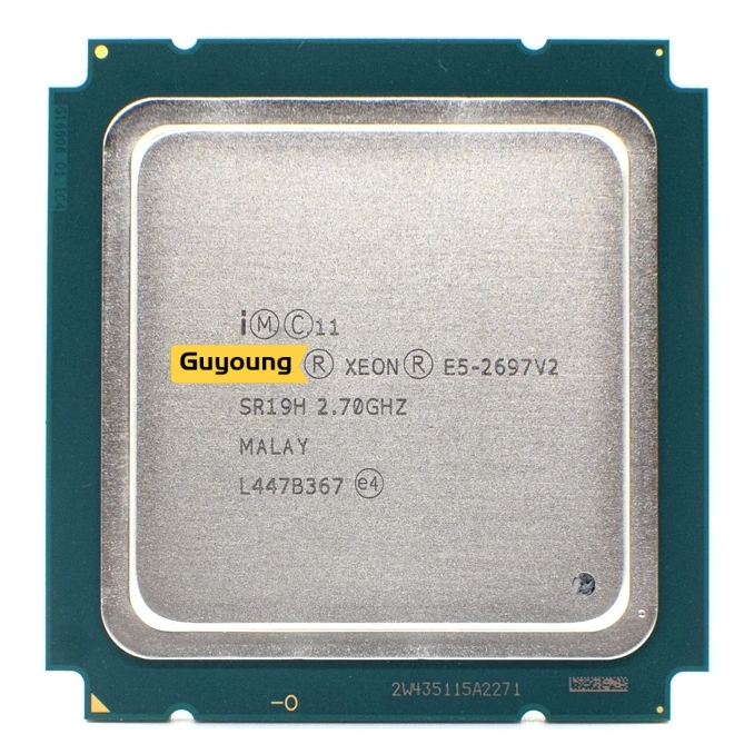 โปรเซสเซอร์ CPU YZX Xeon E5 2697 V2 2697V2 E5-2697 V2 E5-2697V2 SR19H C2 2.7GHz 30M QPI 8GT/s LGA 2011