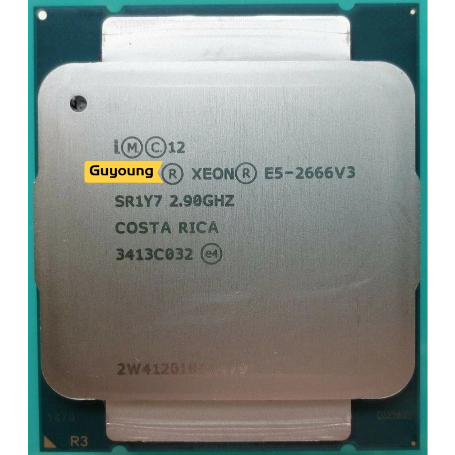 โปรเซสเซอร์ CPU YZX Xeon E5 2666 V3 E5 2666V3 E5-2666 V3 E5-2666V3 SR1Y7 2.9Ghz 10 คอร์ 135W ซ็อกเก็