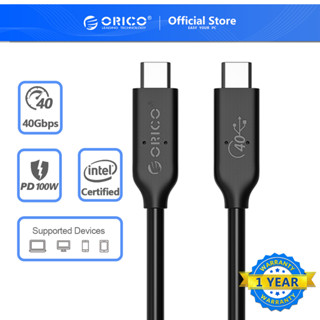 Orico สายเคเบิล USB 4 USB-IF HD 8K @60Hz PD100W Thunderbolt 4 40Gbps（U4C03）