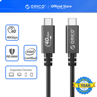 Orico สายเคเบิล USB 4 USB-IF HD 8K @60Hz PD100W ชาร์จเร็ว 40Gbps สําหรับ Thunderbolt 3 Macbook(U4A03)