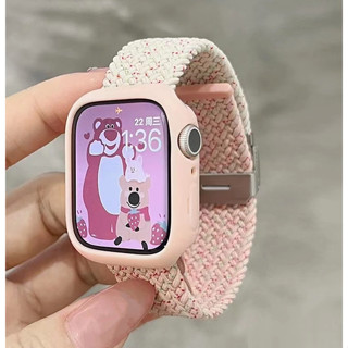 สายนาฬิกาข้อมือไนล่อนถัก พร้อมหัวเข็มขัด แบบเปลี่ยน สําหรับ Compatible for Apple Watch สาย Series 8 Series7 6 SE 5 4 3 2 SE SE2 Ultra 49 มม. 38 มม. 40 มม. 44 มม. 41 มม. 45 มม. 42 มม. สายแอปเปิ้ลวอช 8