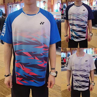 New Yonex เสื้อกีฬาแบดมินตัน แขนสั้น ระบายอากาศ แบบแห้งเร็ว ดูดซับเหงื่อ เหมาะกับฤดูร้อน สําหรับแม่ และเด็ก