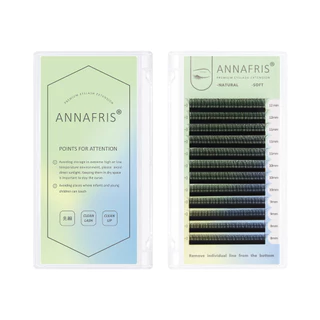 Annafris ขนตาปลอม 3D W สามแกน นุ่ม เป็นธรรมชาติ รูปตัว W 3D
