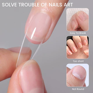 BORN PRETTY เล็บปลอมสั้น เนื้อแมตต์ เล็บปลอม สําหรับตกแต่งเล็บ DIY 550 ชิ้น ต่อกล่อง