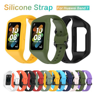 สายนาฬิกาข้อมือซิลิโคน TPU แบบนิ่ม สําหรับ Huawei Band 7 Honor Band 7 Huawei Band7