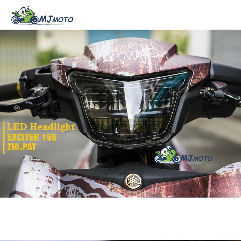 【MJMOTO】ZHIPAT ไฟหน้า LED 12V สูงต่ํา สําหรับ Yamaha EXCITER 150 2015~2018 EX150 Y15ZR Y15 V1 V2 LC1