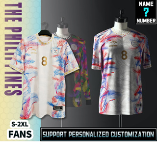 เสื้อกีฬาแขนสั้น ลายทีมชาติฟุตบอล Philippines 23-24 คุณภาพสูง ไซซ์ S-2XL