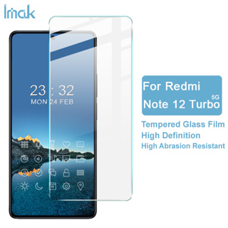 Imak Redmi Note 12 Turbo 5G ฟิล์มกระจกนิรภัยใส 9H Redmi ฟิล์มกันรอยหน้าจอโทรศัพท์มือถือ