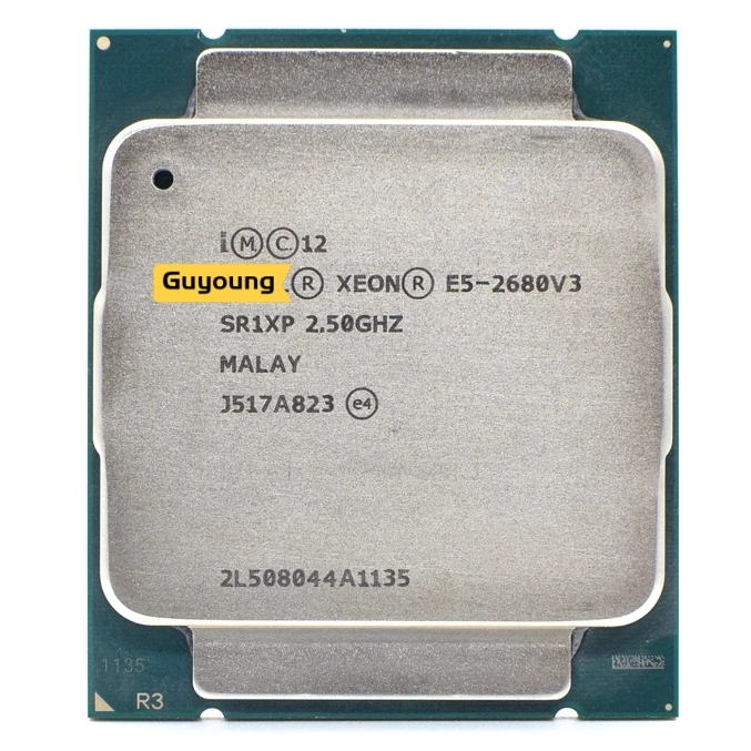โปรเซสเซอร์ CPU YZX Xeon E5 2680 V3 E5 2680V3 E5-2680V3 E5-2680 V3 SR1XP 2.5Ghz 12 คอร์ 30MB ซ็อกเก็