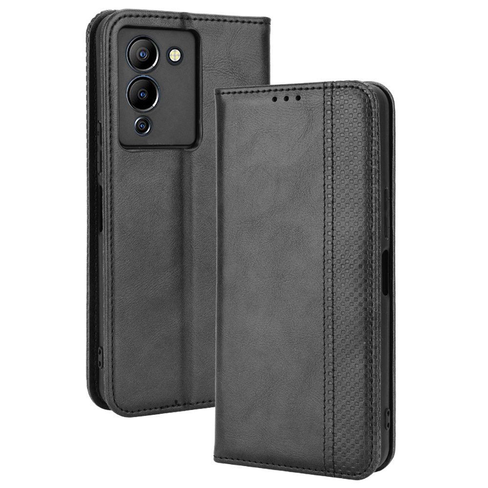เคส Case for Infinix Hot 70 60 50 Pro+ 50i 40i 30i Note Edge 60 50 50S 40 Pro Plus 40X 30 5G 12i 4G Note60 NoteEdge5g hot70 เคสโทรศัพท์หนัง TPU ฝาพับแม่เหล็ก พร้อมช่องใส่บัตร สําหรับ Retro Leather Case Flip Cover Magnetic Wallet ซองมือถือ ฝาพับหนัง CKFU ราคา ถูกที่สุด ดีลบีเคเค แกลเลอรีภาพที่ 6