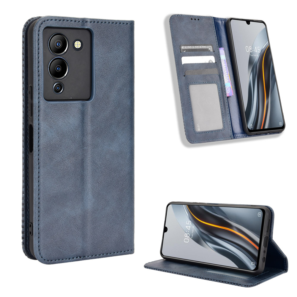 เคส Case for Infinix Hot 70 60 50 Pro+ 50i 40i 30i Note Edge 60 50 50S 40 Pro Plus 40X 30 5G 12i 4G Note60 NoteEdge5g hot70 เคสโทรศัพท์หนัง TPU ฝาพับแม่เหล็ก พร้อมช่องใส่บัตร สําหรับ Retro Leather Case Flip Cover Magnetic Wallet ซองมือถือ ฝาพับหนัง CKFU ราคา ถูกที่สุด ดีลบีเคเค แกลเลอรีภาพที่ 7