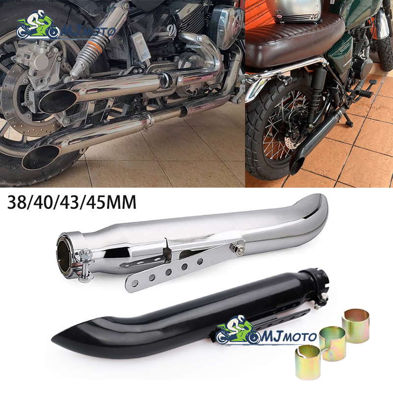 【MJMOTO】ท่อไอเสียรถจักรยานยนต์ 38 40 43 45 มม. แนวเรโทร สําหรับ Harley Triumph Cafe Racer Racing - รูปที่ 5