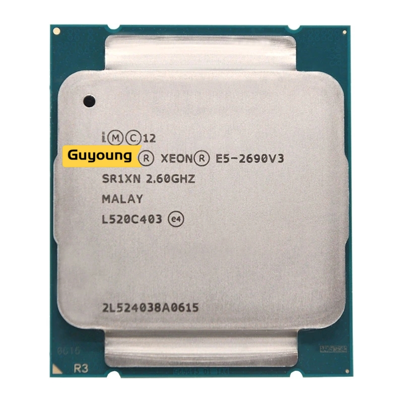 โปรเซสเซอร์ YZX Xeon E5 2690 V3 E5 2690V3 E5-2690V3 E5-2690 V3 SR1XN 2.6Ghz 12 คอร์ 30MB ซ็อกเก็ต LG