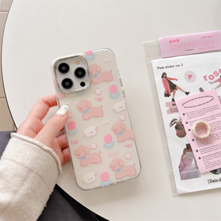 เคสโทรศัพท์มือถือ TPU ลายการ์ตูนลูกสุนัข สําหรับ iPhone 14 Promax 13 Pro max 12 11