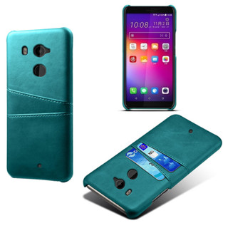 เคสหนังเทียม ปิดด้านหลัง พร้อมช่องใส่บัตร สําหรับ HTC U12 U11 Plus U11+ U12+