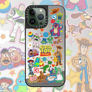 เคสกระจกแต่งหน้า ลายการ์ตูน Toy Story Mania น่ารัก สําหรับ เคส Samsung Galaxy S20 + s21 FE S22 PLUS s23 ULTRA NOTE 20 ULTRA A12 A13 A22 A23 A33 A32 A52 A53 A73 A52S 4G 5G case