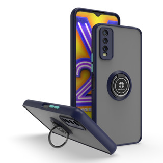 เคสโทรศัพท์มือถือ แบบแข็ง สําหรับ Vivo 1820 1814 1815 1816 1817 1811 1915 1901 1902 1904 1906 1915 1935 1938 V2022 V2023 V2024 V2025 360° เคสโทรศัพท์มือถือ ป้องกันการตก แบบหมุนได้ พร้อมแหวนขาตั้ง