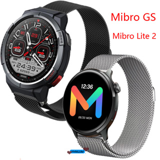 สายนาฬิกาข้อมือสเตนเลส แม่เหล็ก แบบเปลี่ยน สําหรับ Mibro GS Mibro Lite 2 SmartWatch