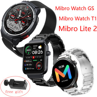 สายนาฬิกาข้อมือสเตนเลส โลหะ สําหรับ Mibro Watch GS Mibro lite 2 Mibro GS T1