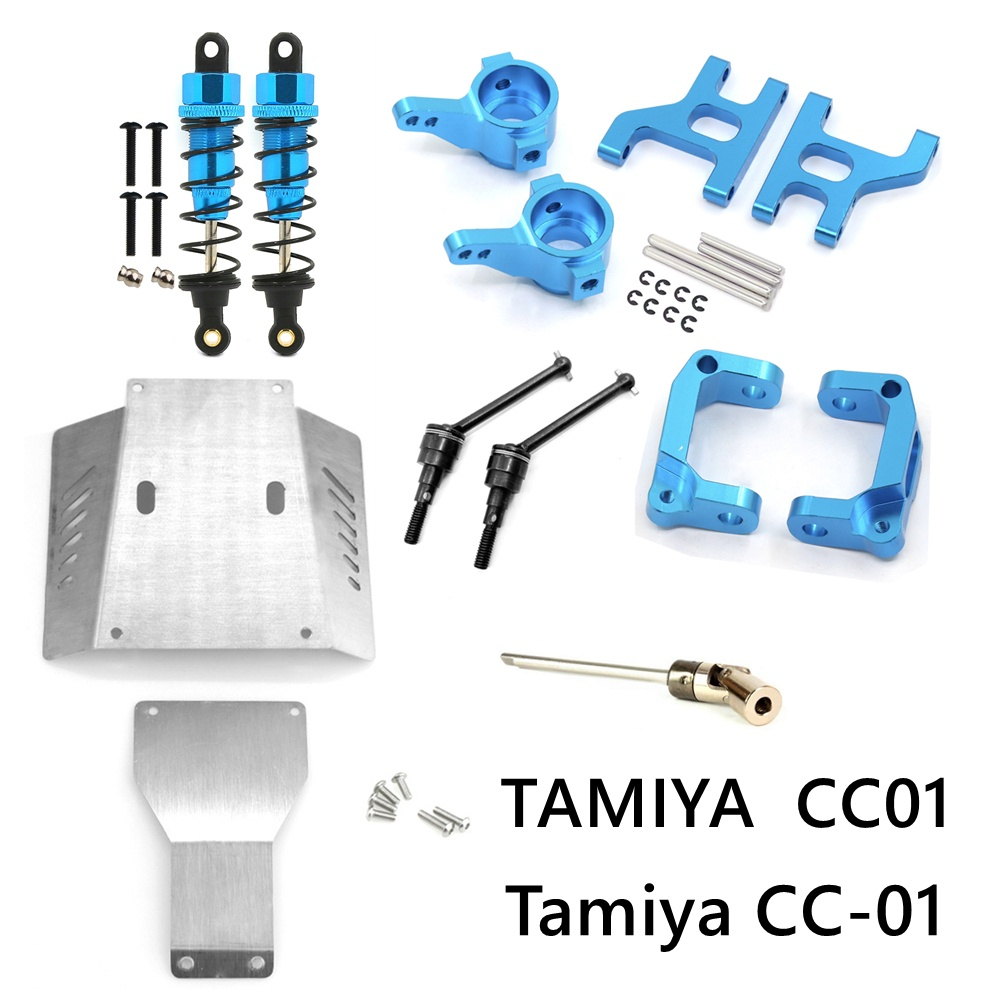 Tamiya CC01 ฐานสวิงอาร์ม C ถ้วยพวงมาลัย CVD เพลาขับกลาง โลหะ โช๊คอัพ สําหรับรถไต่หินบังคับ Tamiya CC