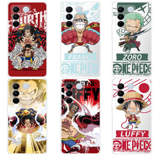 เคส วีโว่ Vivo V27 V27 Pro V27e Case การ์ตูน One Piece Luffy Soft TPU เคสซิลิโคน โทรศัพท์มือถือ เคส