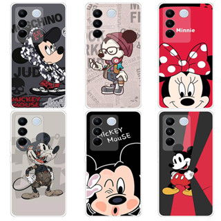 เคส วีโว่ Vivo V27 V27 Pro V27e Case การ์ตูน Mickey Minnie Soft TPU เคสซิลิโคน โทรศัพท์มือถือ เคส